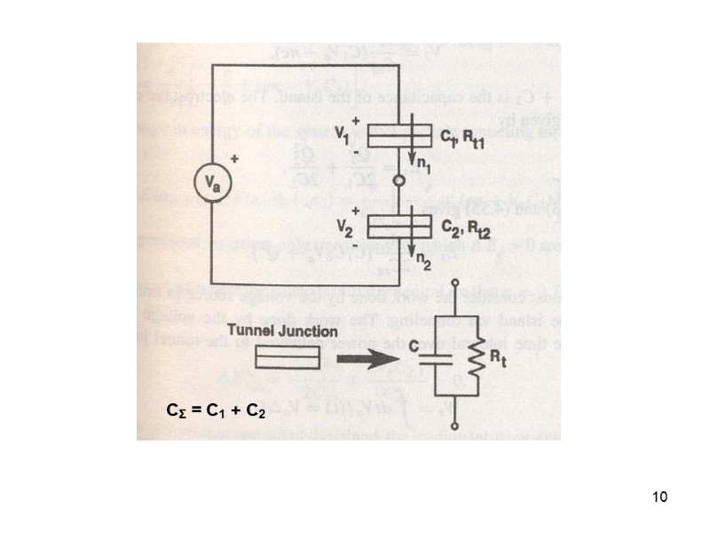 10 CΣ = C1 + C2